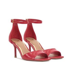 New Vince Camuto Red Patent Leather Ankle-Strap High Heel Sandals Size 8